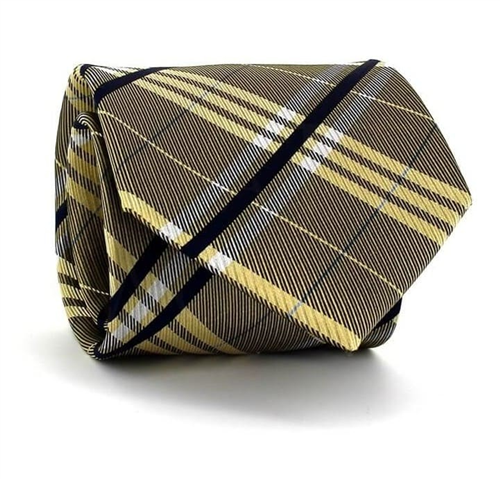 Corbata Cuadros Escoceses Amarilla