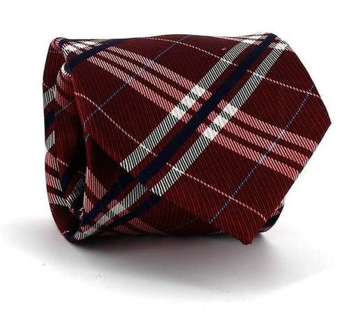 Corbata Cuadros Escoceses Roja