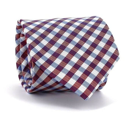 Corbata Cuadros Vichy Roja