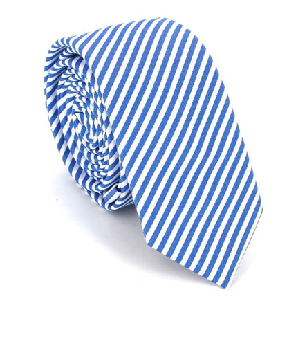 Corbata de Rayas Blancas y Azules