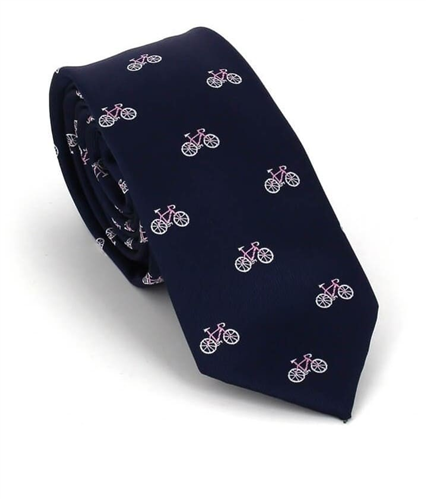 Corbata Estrecha Bicicletas Azul