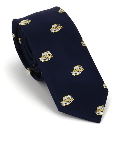 Corbata Estrecha Coches Azul
