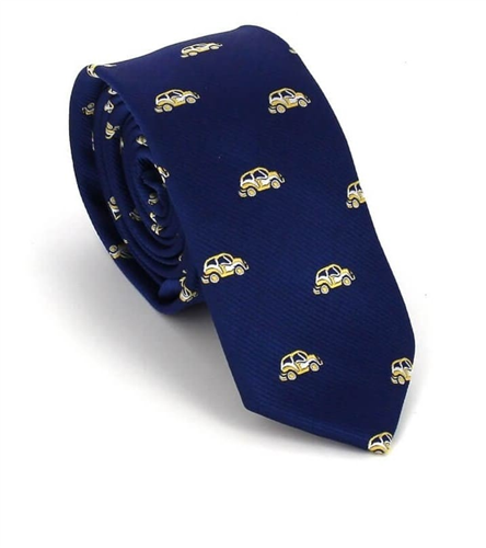Corbata Estrecha Coches Azul