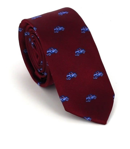 Corbata Estrecha Coches Burdeos