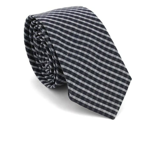 Corbata Estrecha de Cuadros Bicolor