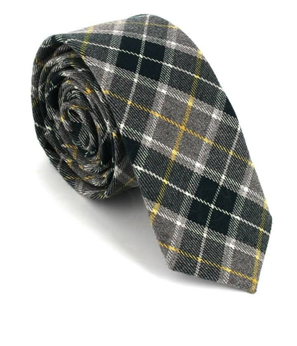 Corbata Estrecha de Cuadros Multicolor