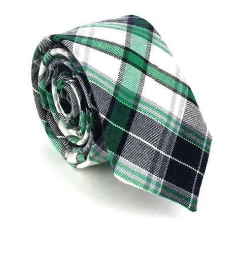 Corbata Estrecha de Cuadros Multicolor