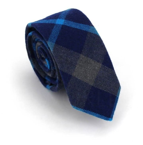 Corbata Estrecha de Cuadros Tricolor