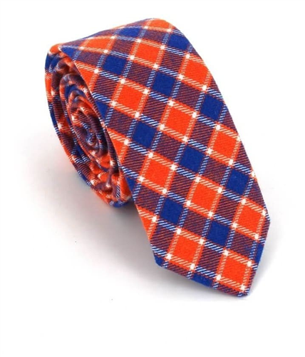 Corbata Estrecha de Cuadros Tricolor