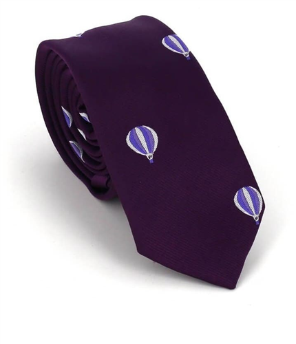 Corbata Estrecha Globos Morada