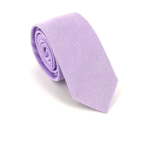 Corbata Estrecha Lisa Lila