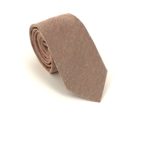 Corbata Estrecha Lisa Marrón