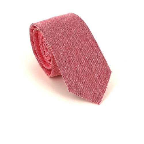 Corbata Estrecha Lisa Roja