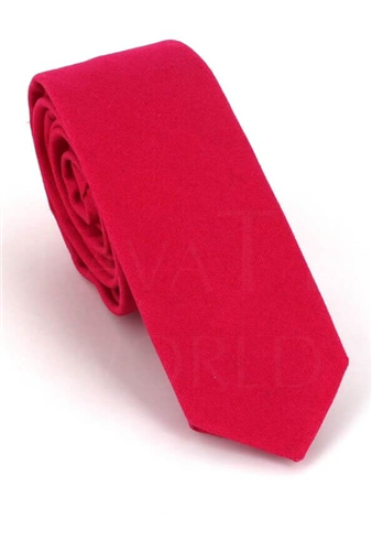 Corbata Estrecha Lisa Rosa