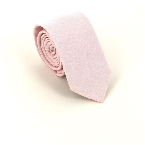 Corbata Estrecha Lisa Rosa Claro