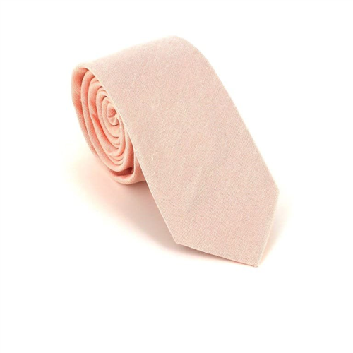 Corbata Estrecha Lisa Rosa Salmón