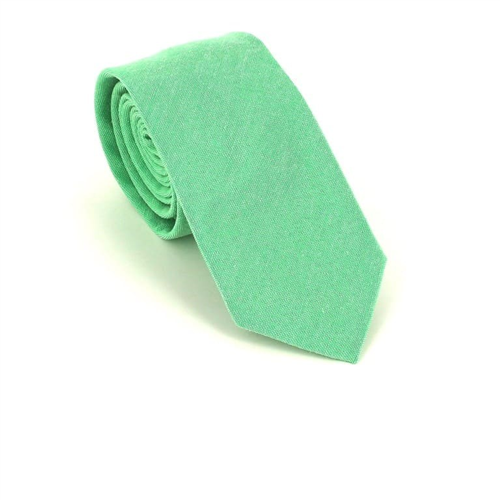 Corbata Estrecha Lisa Verde