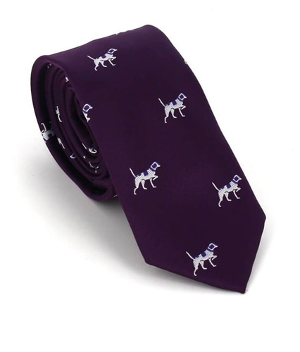Corbata Estrecha Perros Morada
