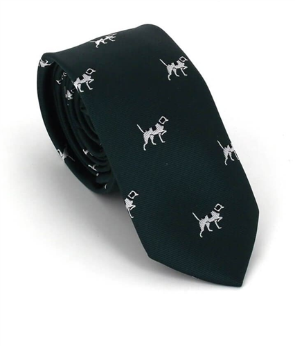 Corbata Estrecha Perros Verde
