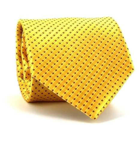 Corbata Estructura Puntos Dorada