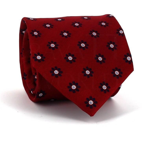 Corbata Flores Roja