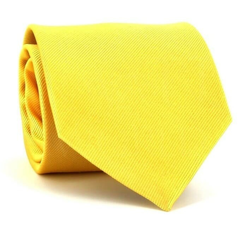 Corbata Lisa Amarilla MicroTwill