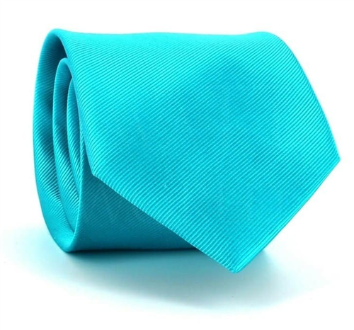 Corbata Lisa Azul Turquesa MicroTwill