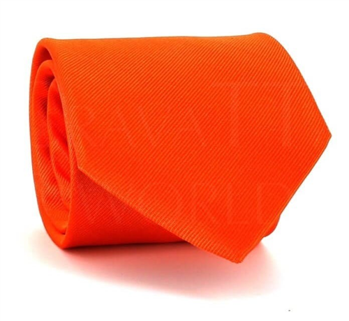 Corbata Lisa Naranja MicroTwill