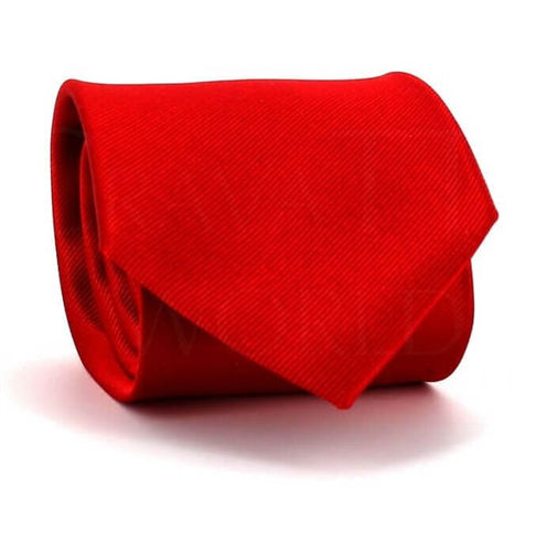 Corbata Lisa Roja MicroTwill