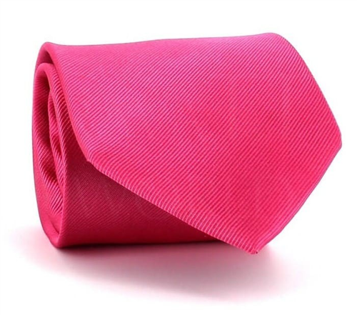 Corbata Lisa Rosa MicroTwill