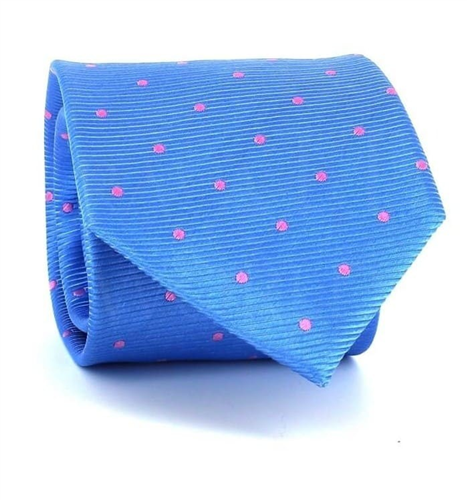 Corbata Lunares Azul Celeste