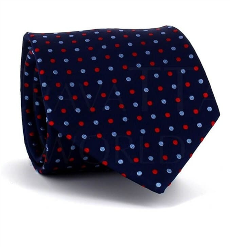 Corbata Lunares Azul Marino I