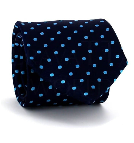 Corbata Lunares Azul Marino III