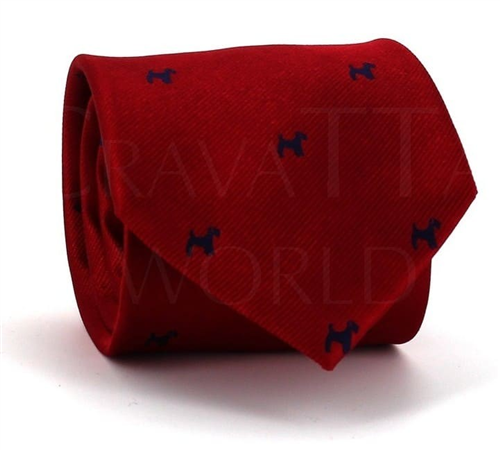 Corbata Perros Roja