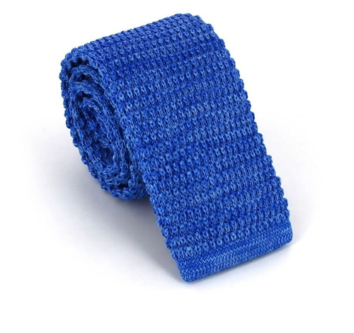 Corbata Punto Jaspeada Azul