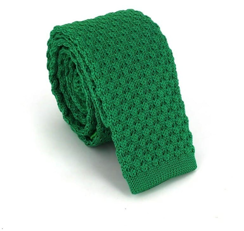 Corbata Punto Lisa Ondas Verde