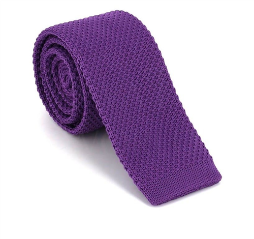 Corbata Punto Lisa Púrpura
