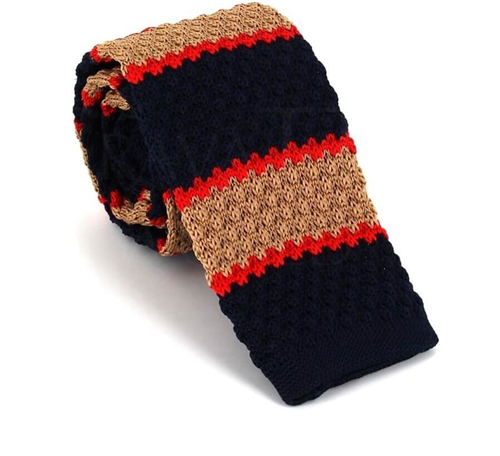 Corbata Punto Ondas Rayas Tricolor