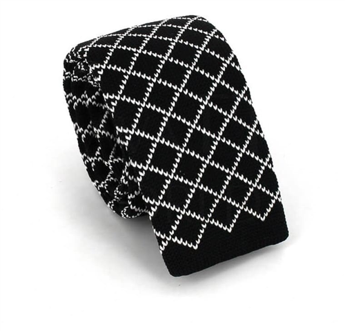 Corbata Punto Rombos Negra