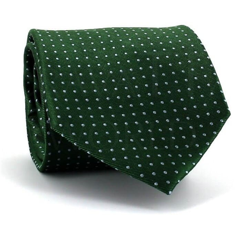 Corbata Puntos Verde Oscuro
