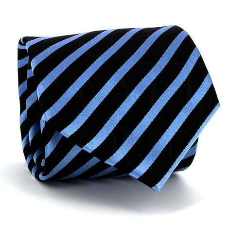 Corbata Rayas Azul y Negra