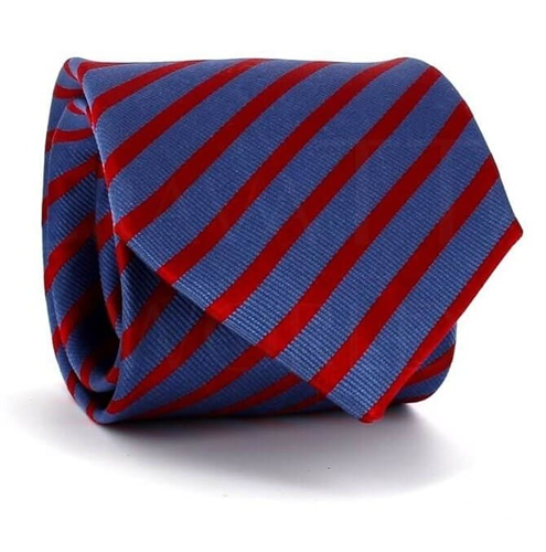 Corbata Rayas Azul y Roja