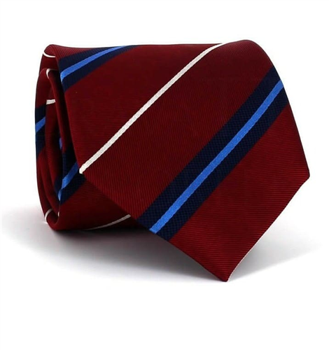 Corbata Rayas Granate