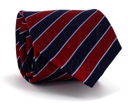 Corbata Rayas Roja y Azul