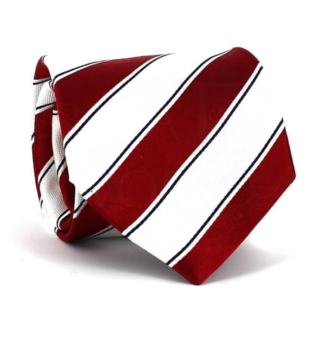 Corbata Rayas Roja y Blanca