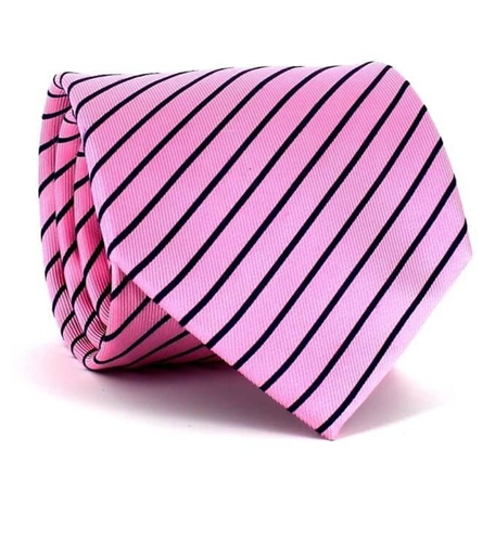 Corbata Rayas Rosa