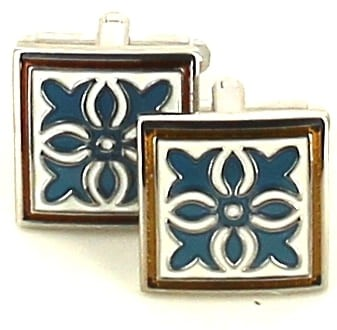 Gemelos Azulejo Esmaltado