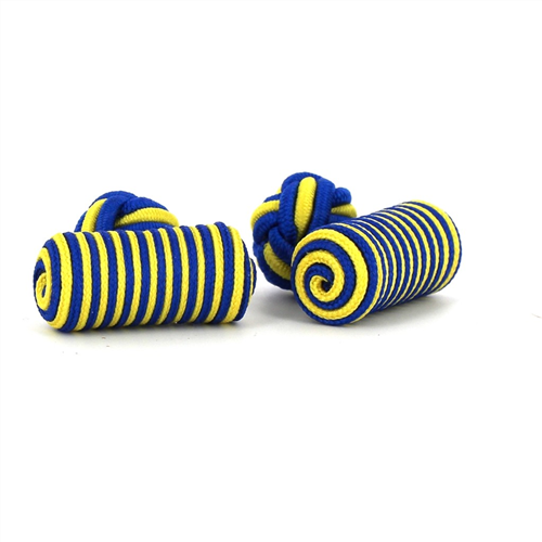 Gemelos Barril Azul Marino y Amarillo