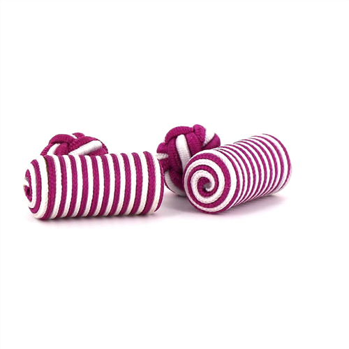 Gemelos Barril Fucsia y Blanco