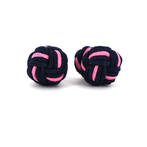 Gemelos Bola Grande Negro y Rosa